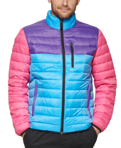 Club Room Men's Down Packable Quilted Puffer Jacket, Created For Macy's In Pink
