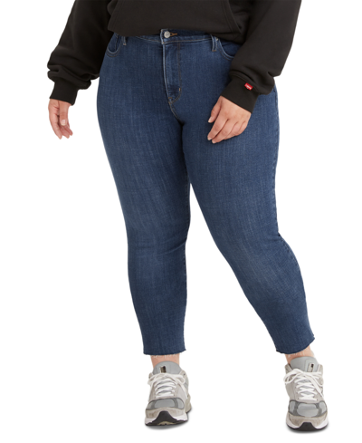 Levi's Trendy Plus Size 311 Shaping Skinny Capri Jeans In Cobalt Overboard