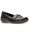 Clarks Collection Women's Ashland Bubble Flats In Black Leather
