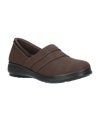 Easy Street Maybell Comfort Slip Ons Women's Shoes In Brown Matte