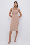 Simkhai Colleen Space Dye Dress In Cinnamon Space Dye