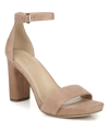 Naturalizer Joy Dress Ankle Strap Sandals Women's Shoes In Gingersnap Suede
