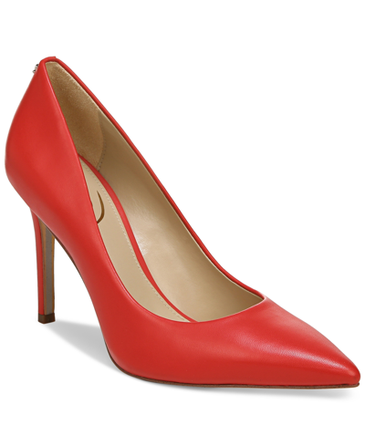 Sam Edelman Women's Hazel Pumps In Parisian Red Leather