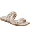 DOLCE VITA WOMEN'S INDY BRAIDED DOUBLE BAND SLIDE FLAT SANDALS WOMEN'S SHOES