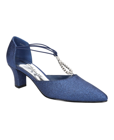 Easy Street Women's Moonlight Pumps Women's Shoes In Navy Glitter