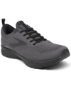 Brooks Men's Revel 5 Running Sneakers From Finish Line In Black/ebony/black