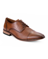Tommy Hilfiger Men's Sheldon Faux Leather Derby Shoes In Medium Brown