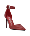Calvin Klein Women's Hilda Two Piece Dress Pumps Women's Shoes In Bold Cherry