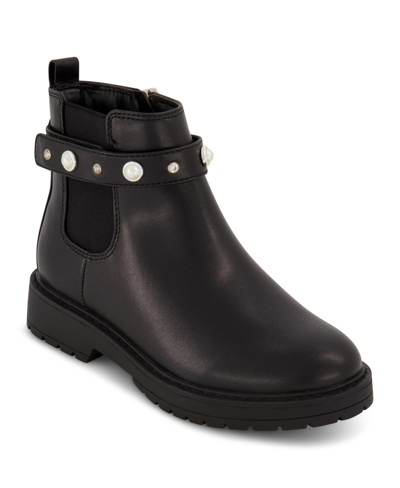 Marc Fisher Little Girls Ankle Chelsea Booties In Black