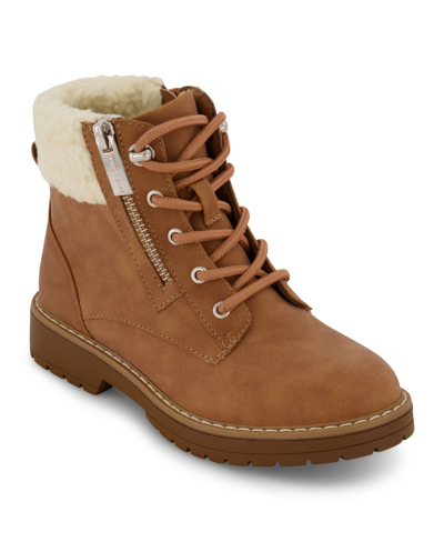 Marc Fisher Little Girls Hiker Boots In Cognac