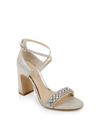 JEWEL BADGLEY MISCHKA WOMEN'S PENNY BLOCK HEEL EVENING SANDALS