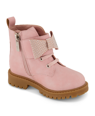 Jessica Simpson Toddler Girls Daria Bow Ankle Boots In Blush