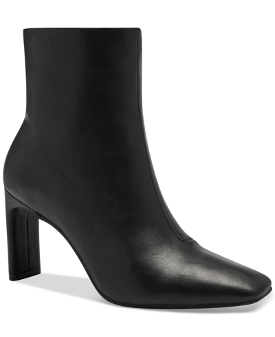 Alfani Women's Terrie Square-toe Booties, Created For Macy's In Black