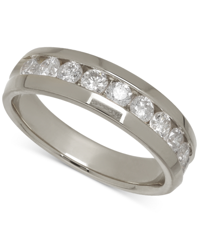 Macy's Men's Diamond Band (1 Ct. T.w.) In 14k White Gold (also In 14k Yellow Gold)