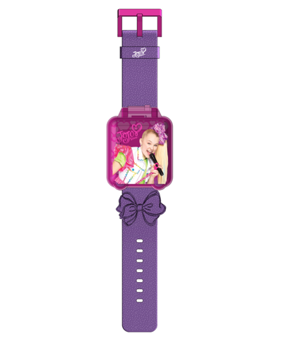Nickelodeon Kid's Jojo Siwa Educational Learning Pink Silicone Strap Watch, 40mm