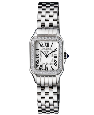 Gevril Women's Milan Swiss Quartz Silver-tone Stainless Steel Bracelet Watch 27.5mm