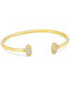 KENDRA SCOTT GOLD-TONE CRYSTAL GRAYSON CUFF BRACELET