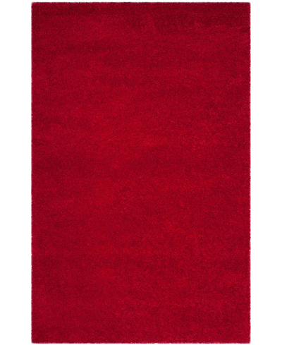 Safavieh Florida Shag Sg180 6' X 9' Area Rug In Red