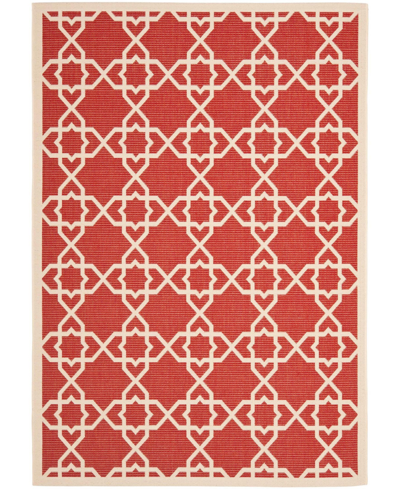 Safavieh Courtyard Cy6032 Red And Beige 8' X 11' Outdoor Area Rug