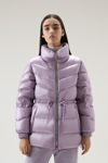 Woolrich Aliquippa Zipped Padded Jacket In Lilac Down
