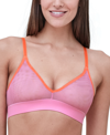 Skarlett Blue Women's Spellbound Sheer Mesh Bralette In Pinup Pink/summer Coral