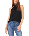 1.STATE WOMEN'S SLEEVELESS GATHERED HALTER TIE BACK BLOUSE