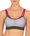Natori Gravity Contour Underwire Sports Bra In Heather Grey Print