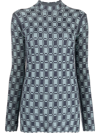 Kenzo Versatile Long Sleeve Crewneck Knit In Light Blue