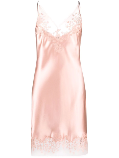 Carine Gilson Floral-detail Nightdress In Pink