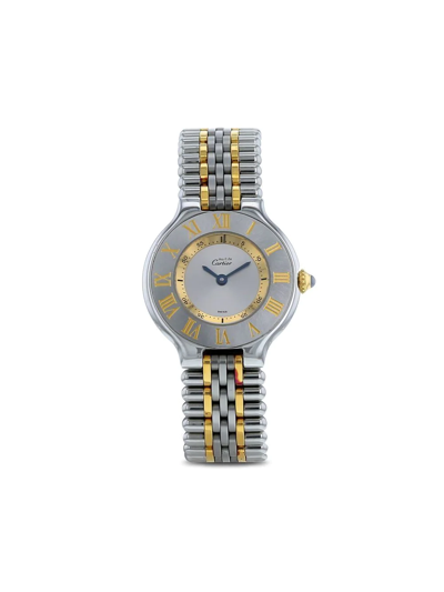 Pre-owned Cartier 1990 Must 21mm In Silver | ModeSens GB
