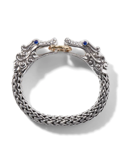 John Hardy 18kt Yellow Gold Legends Naga Bracelet In Silver