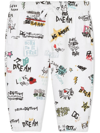 DOLCE & GABBANA ROCK-PRINT JERSEY TRACK PANTS