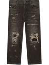 DOLCE & GABBANA RIPPED DAD-FIT JEANS