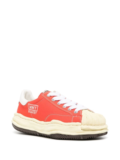 Miharayasuhiro Lace-up Low-top Sneakers In Red