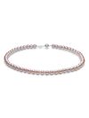 YOKO LONDON 18KT WHITE GOLD CLASSIC 7MM PINK FRESHWATER PEARL NECKLACE