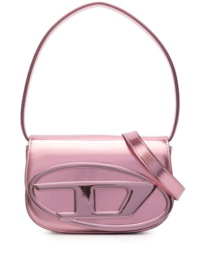 Diesel 1dr Metallic Shoulder Bag In Pink