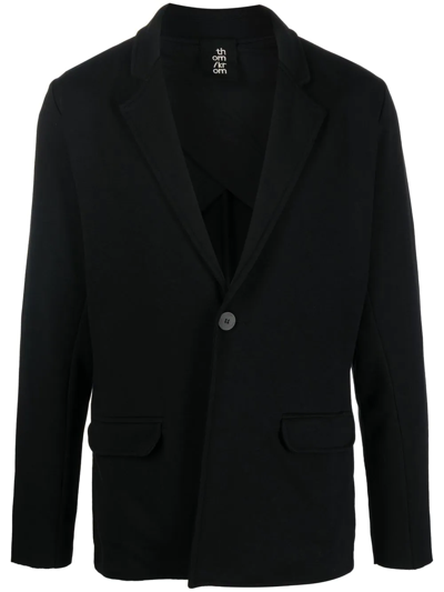 Thom Krom Black Linen Blend Single-breasted Jacket