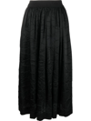 Uma Wang Gillian Skirt - Black Silk - Atterley In Black