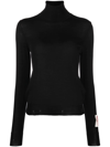 Golden Goose Regular Knit Turtleneck Light Wool Merino In Black