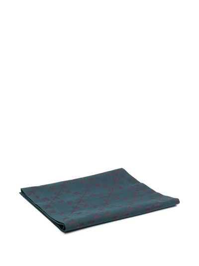 Off-white Arrows-print Table Runner In Green