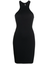 Andreädamo Racerback Cut-out Mini Dress In Black