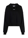 Msgm Logo-print Drawstring Hoodie In Black