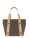 Michael Michael Kors Maeve Monogram-print Tote Bag In Marrone