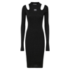 VERSACE JEANS COUTURE CUT-OUT LONG-SLEEVED DRESS