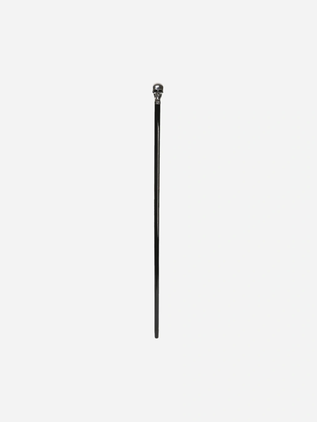 Alexander Mcqueen Black Wood & Brass Skull Walking Stick | ModeSens