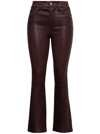 FRAME LE CROP FLARED LEATHER PANTS