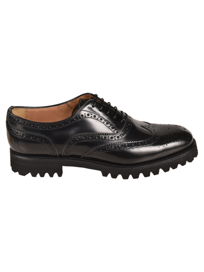 Church's Perforated Oxford Shoes In Black