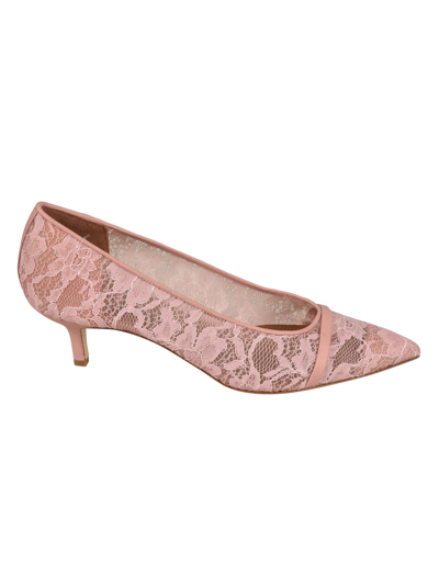 Malone Souliers Floral Lace Pumps In Pink