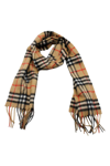 Burberry Giant Check Tasselled-trim Cashmere Scarf In Beige
