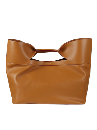 Alexander Mcqueen Large The Bow Tote In 2002 Tan